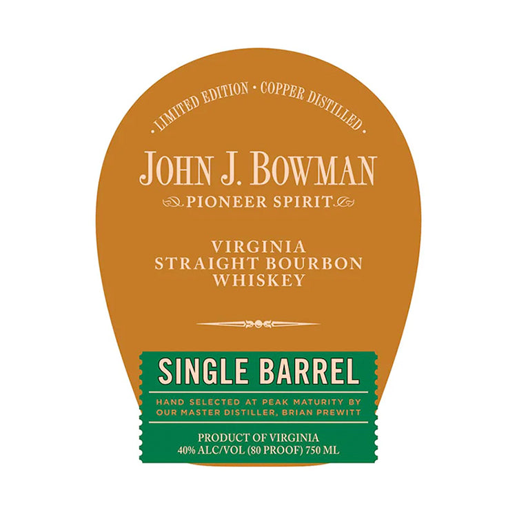 john j bowman single barrel bourbon whiskey