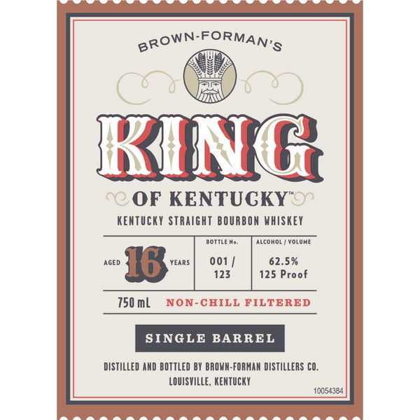 King of Kentucky 16 Year Old Bourbon Whiskey 2023 Release