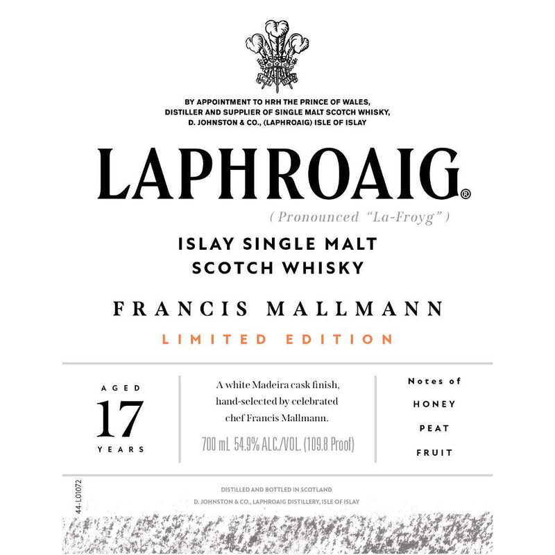 Laphroaig Francis Mallmann Limited Edition 17 Year Old Scotch 700ml