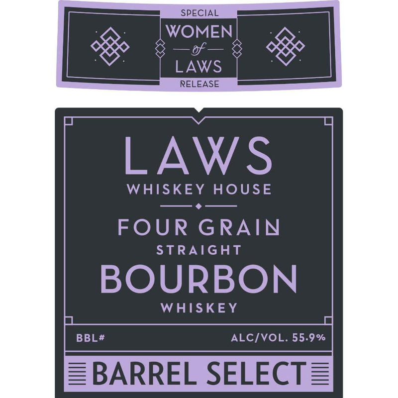 Laws Women of Laws Single Barrel Four Grain Straight Bourbon Whiskey