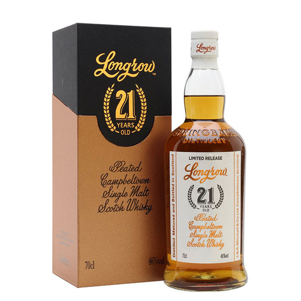 Longrow 21 Years Old Single Malt Whiskey