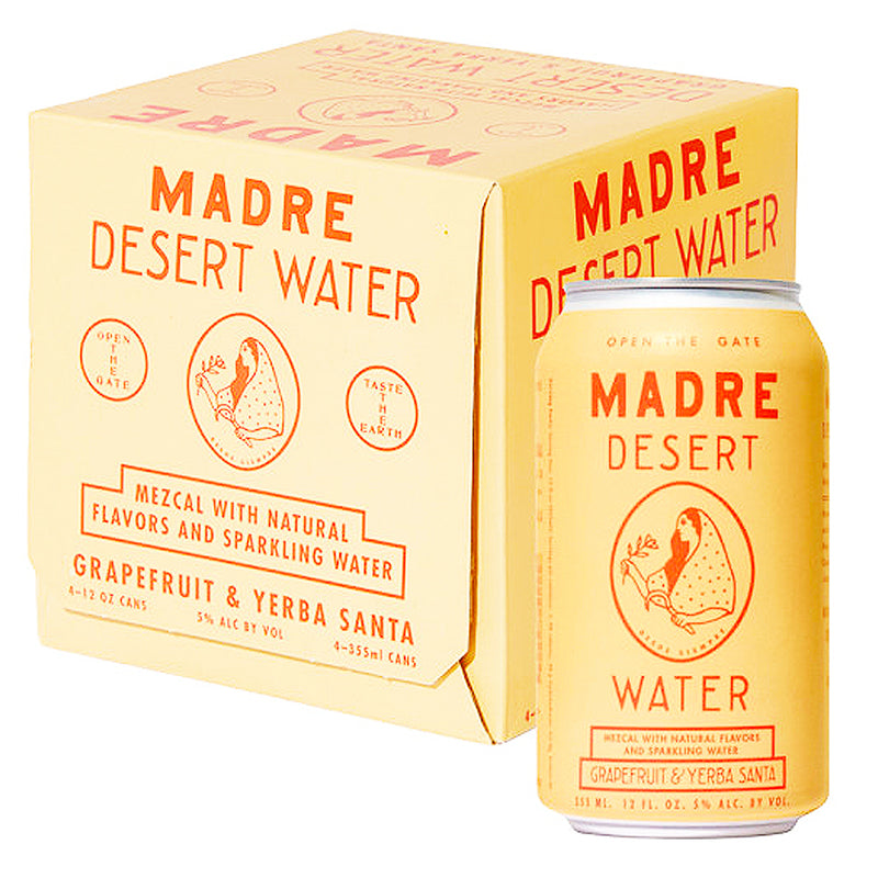 Madre Desert Water - Grapefruit & Yerba Santa w/ Mezcal Cocktail 355ml (4 Pk)