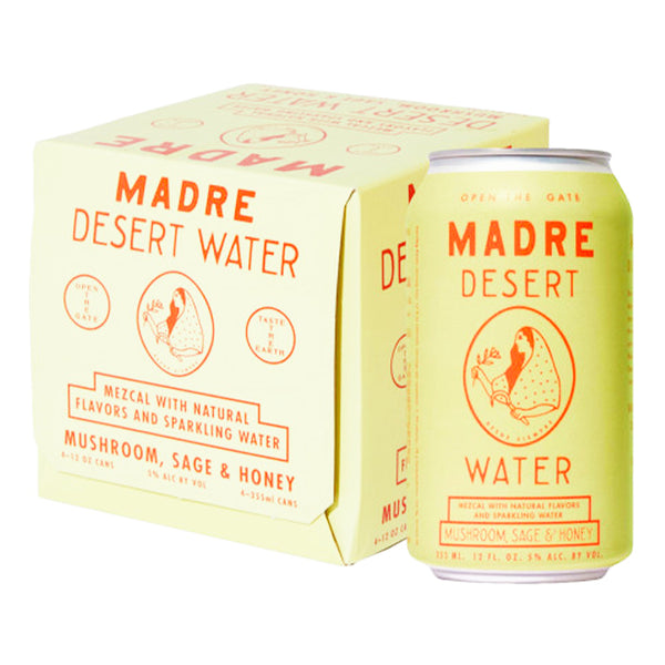 Madre Desert Water - Mushroom, Sage, & Honey w/ Mezcal Cocktail 355ml (4 Pk)