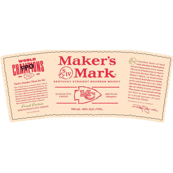 Maker’s Mark Kansas City Chiefs Straight Bourbon