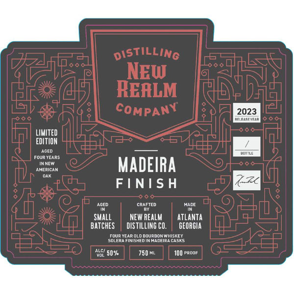 New Realm 4 Year Aged Madeira Finish Bourbon Whiskey