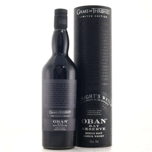 Oban Bay Reserve Game Of Thrones The Night's Watch Limited Edition