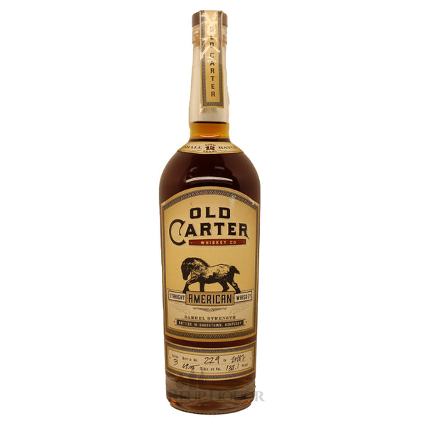 Old Carter Straight American Whiskey 12 Year Batch 3