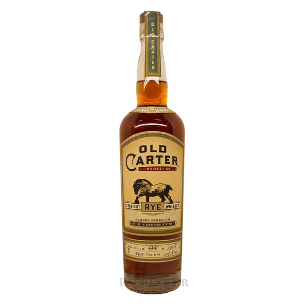 Old Carter Straight Rye Whiskey Batch 8