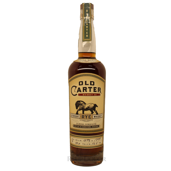 Old Carter Straight Rye Whiskey Batch 9