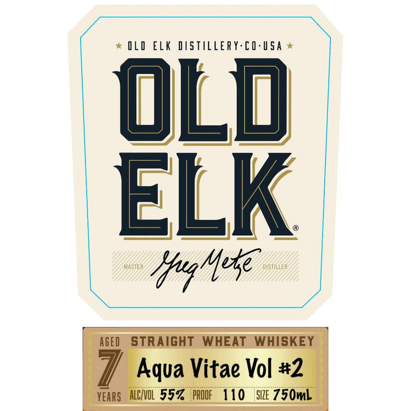 Old Elk Aqua Vitae Vol #2 7 Year Old Straight Wheat Whiskey