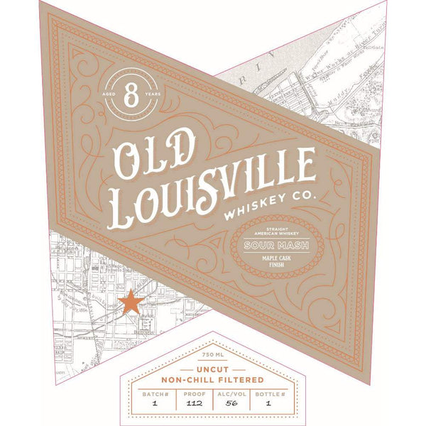 Old Louisville 8 Year Old Sour Mash Maple Cask Finish Straight American Whiskey