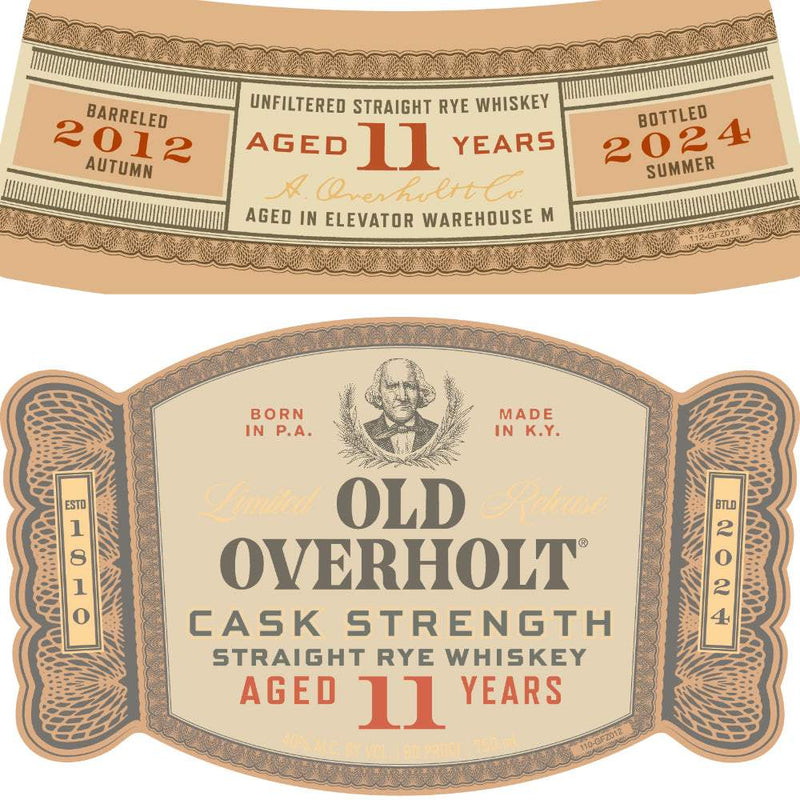 Old Overholt 11 Year Old Cask Strength Straight Rye Whiskey