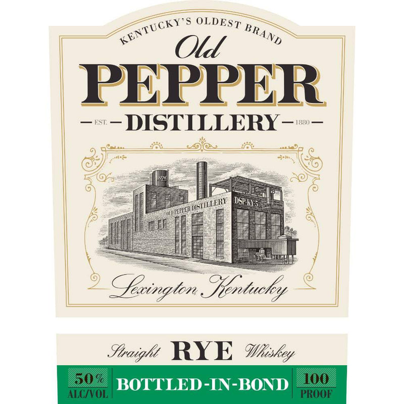 Old Pepper Distillery: Bottled in Bond Kentucky Straight Rye Whiskey