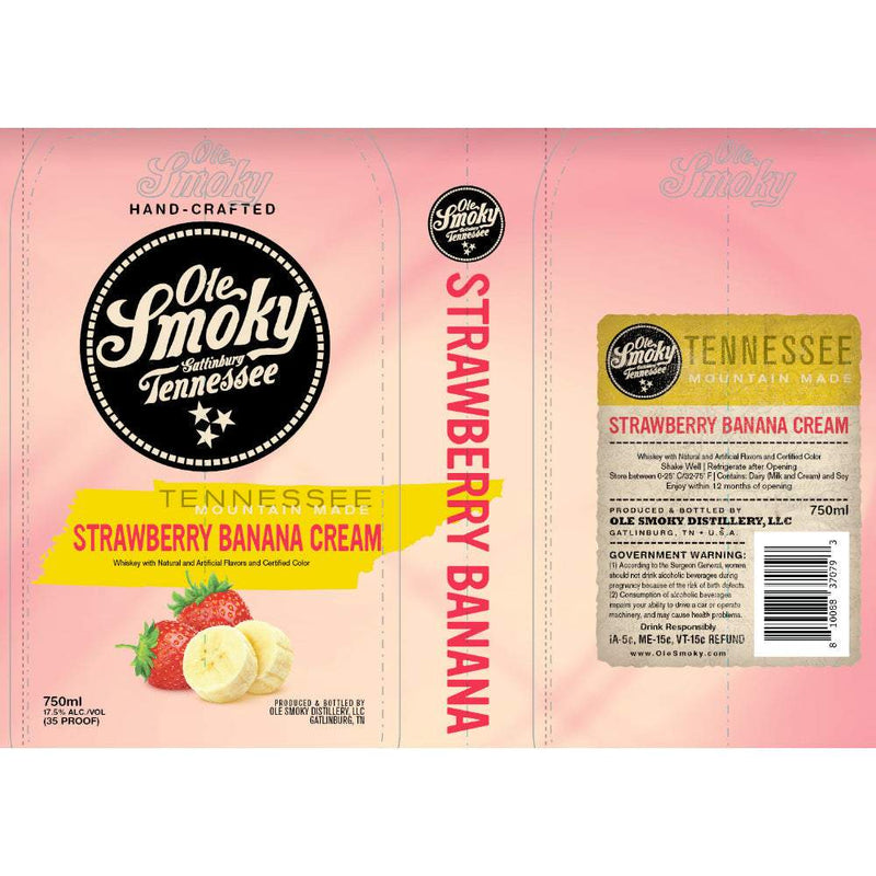 Ole Smoky Strawberry Banana Cream Whiskey