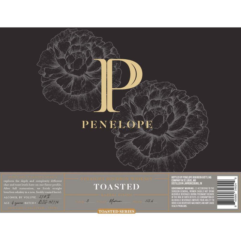 Penelope Toasted Series Medium Toast Straight Bourbon Whiskey