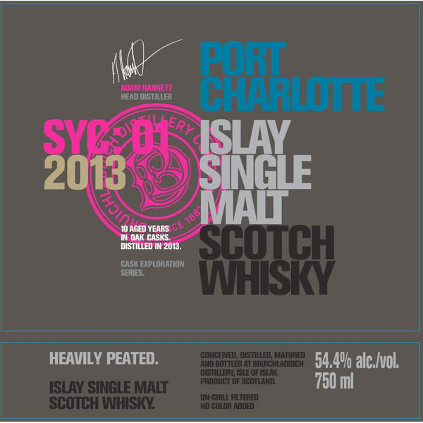 Port Charlotte SYC:01 2013 Scotch Whisky