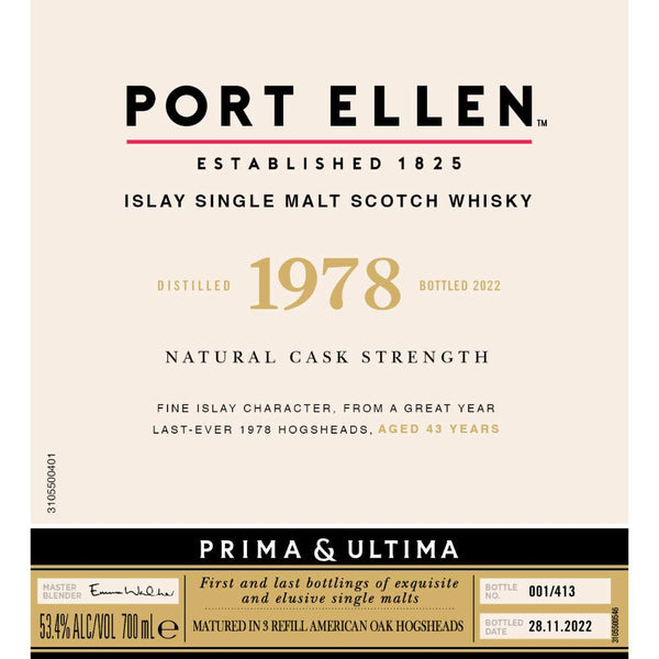 Port Ellen 1978 Prima & Ultima 43 Year Old Single Malt Scotch 700ml