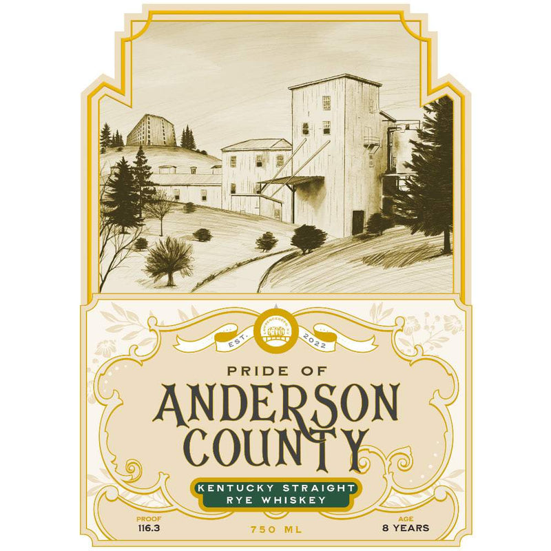 Pride of Anderson County 8 Year Aged Kentucky Straight Rye Whiskey