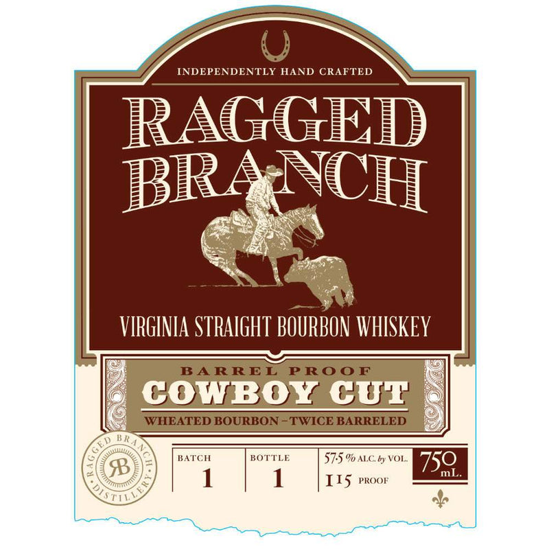 Ragged Branch Cowboy Cut Virginia Bourbon Whiskey