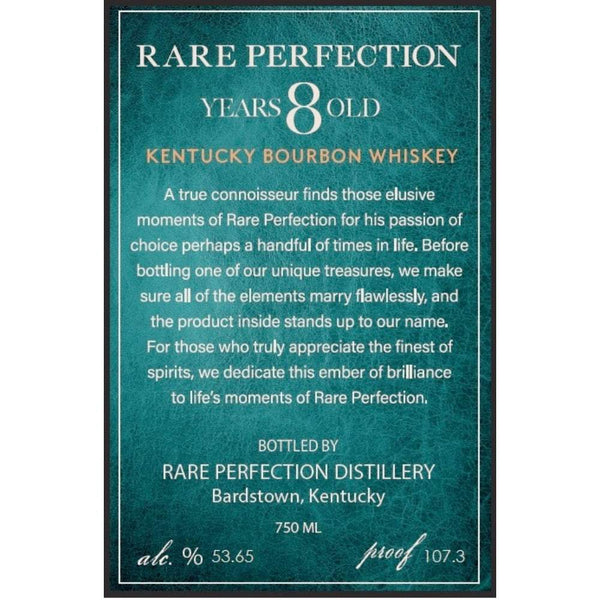 Rare Perfection 8 Year Old Kentucky Straight Bourbon Whiskey