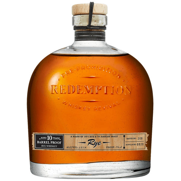 Redemption 10 Year-Old Barrel Proof Rye