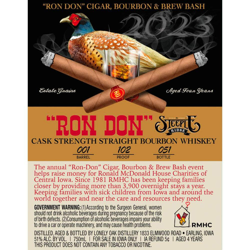 Ron Don Cask Strength Straight Bourbon Whiskey 2023