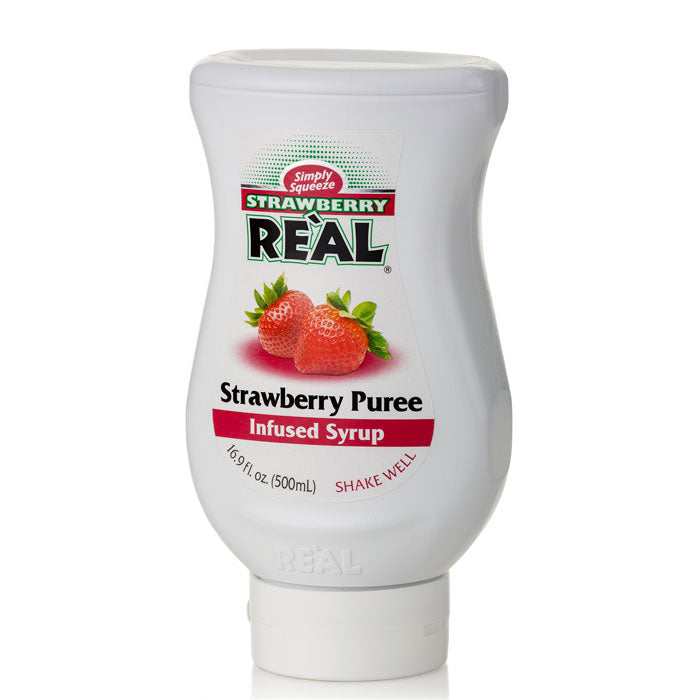 Real Strawberry Puree Infused Syrup 16.9 Fl Oz