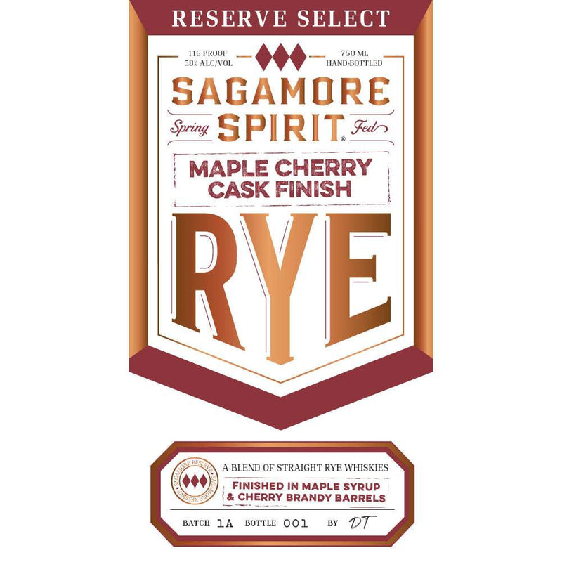 Sagamore Spirit Maple Cherry Cask Finish Rye
