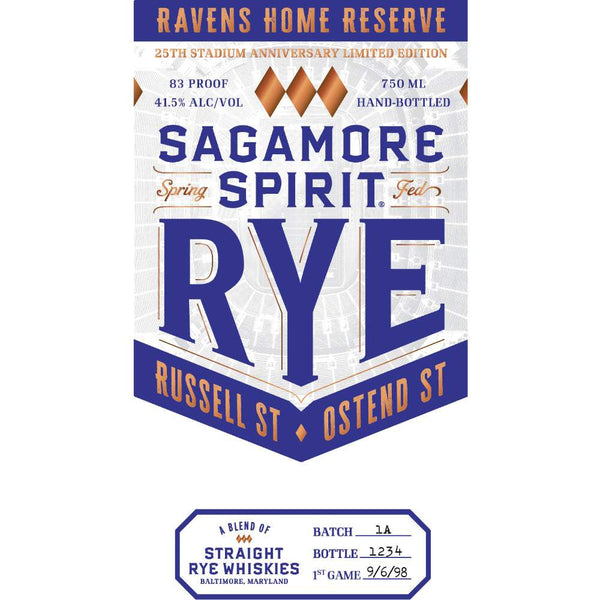 Sagamore Spirit Ravens Home Reserve Rye Whiskey