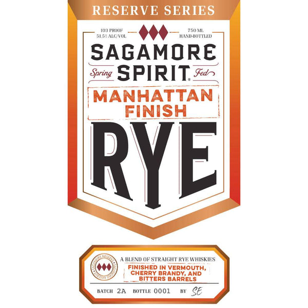 Sagamore Spirit Reserve Series Manhattan Finish Rye Whiskey