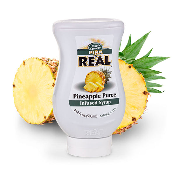 Real Pineapple Puree Infused Syrup 16.9 Fl Oz