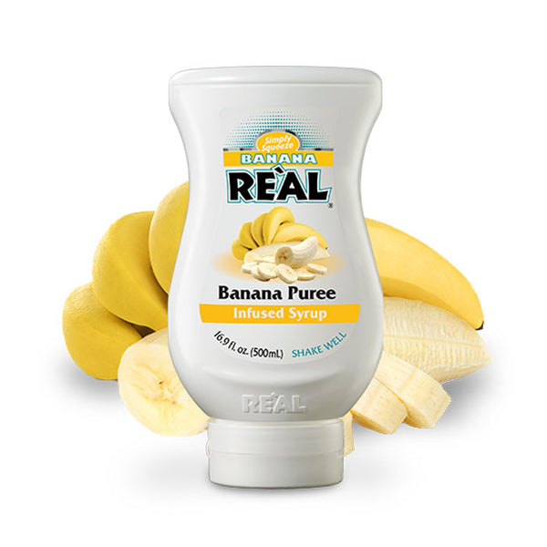 Real Banana Puree Infused Syrup 16.9 Fl Oz