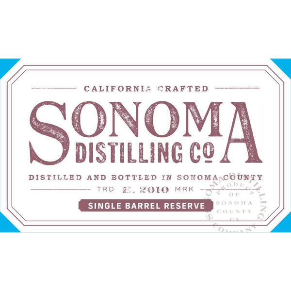 Sonoma Red Wine Barrels Finished Single Barrel Reserve Straight Bourbon