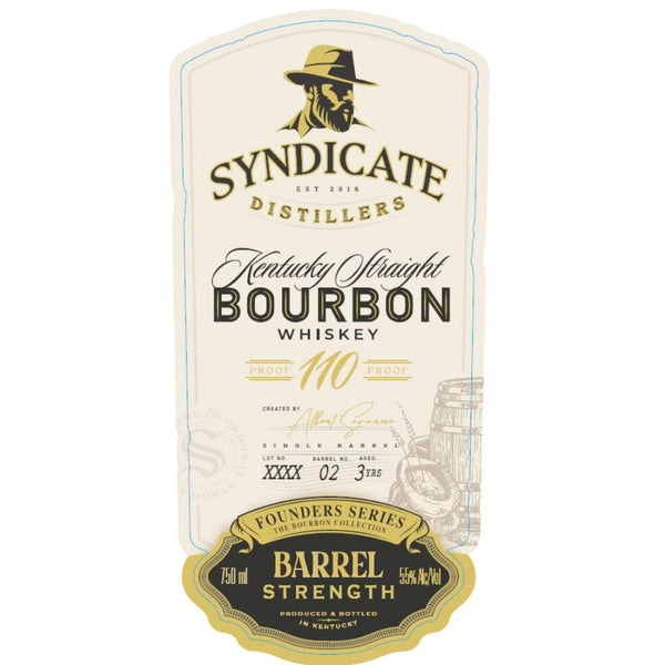 Syndicate Distillers Barrel Strength Kentucky Straight Bourbon Whiskey