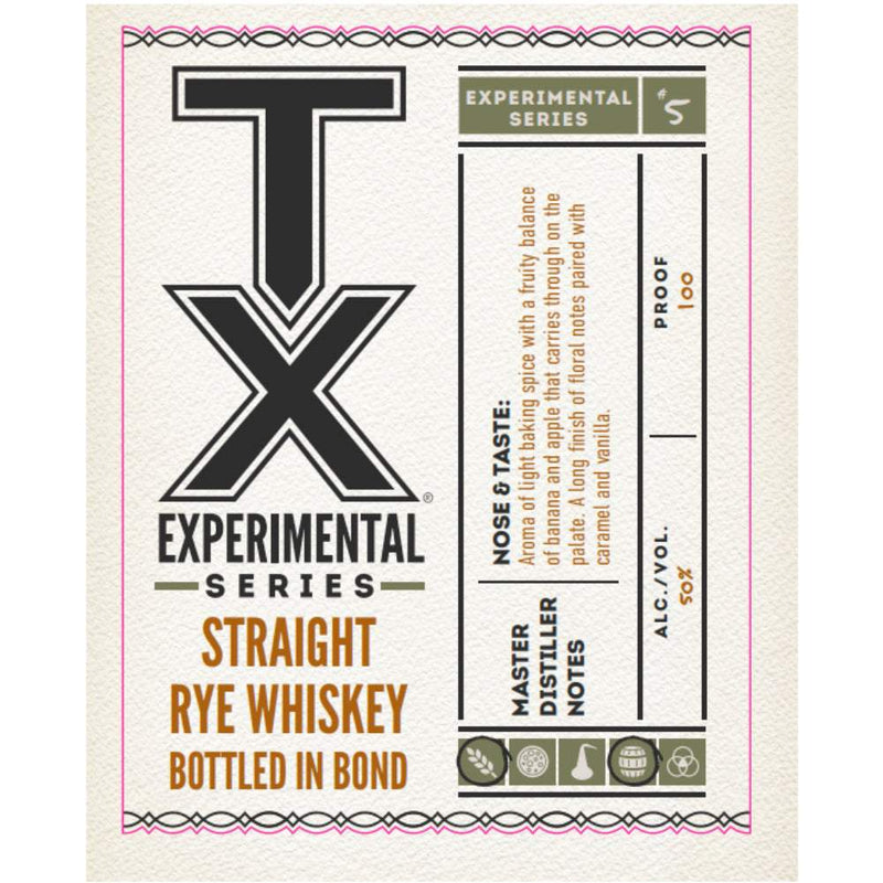 TX Experimental Series #5 Bottled in Bond Straight Rye Whiskey