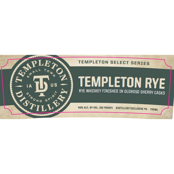 Templeton Rye Finished in Oloroso Sherry Casks