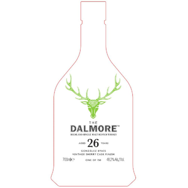 The Dalmore Gonzalez Byass 26 Year Old Vintage Sherry Cask Finished Scotch 700ml