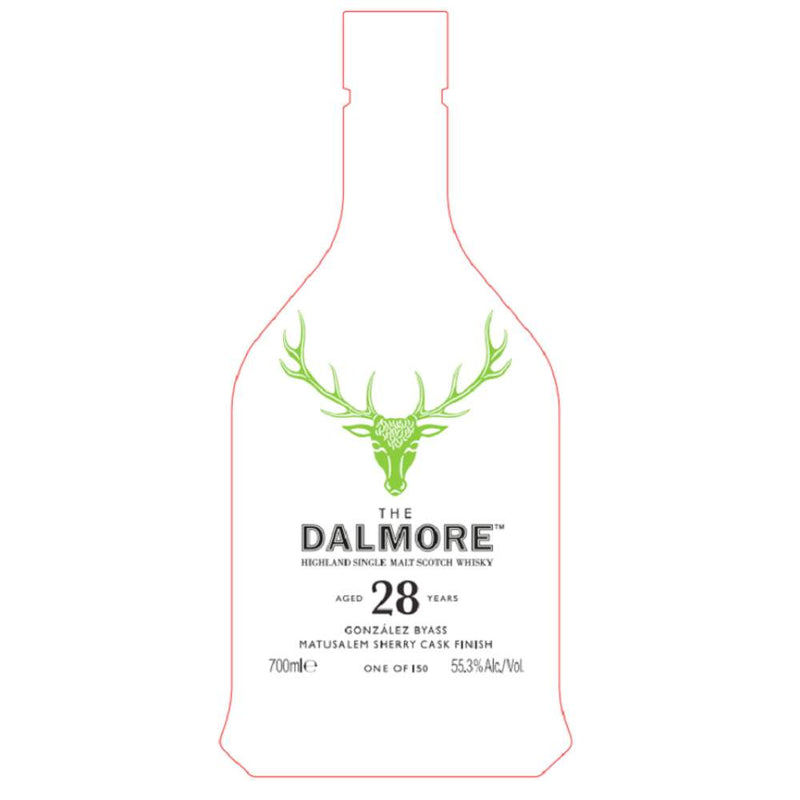 The Dalmore Gonzalez Byass Matusalem 28 Year Aged Sherry Cask Finished Scotch 700ml