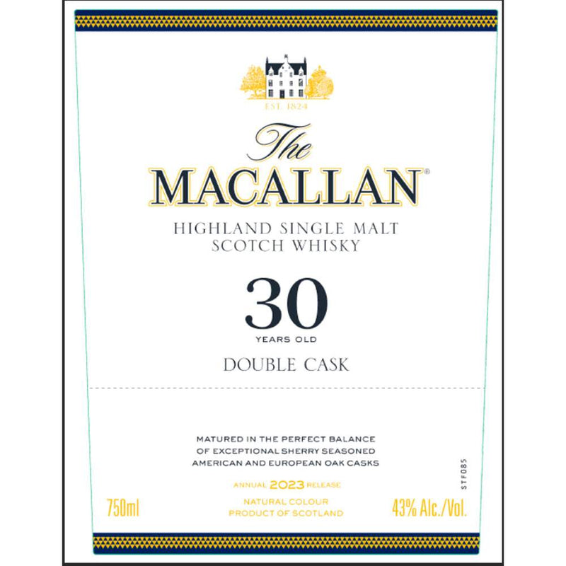 The Macallan 30 Year Old Double Cask Scotch Whisky 2023 Release