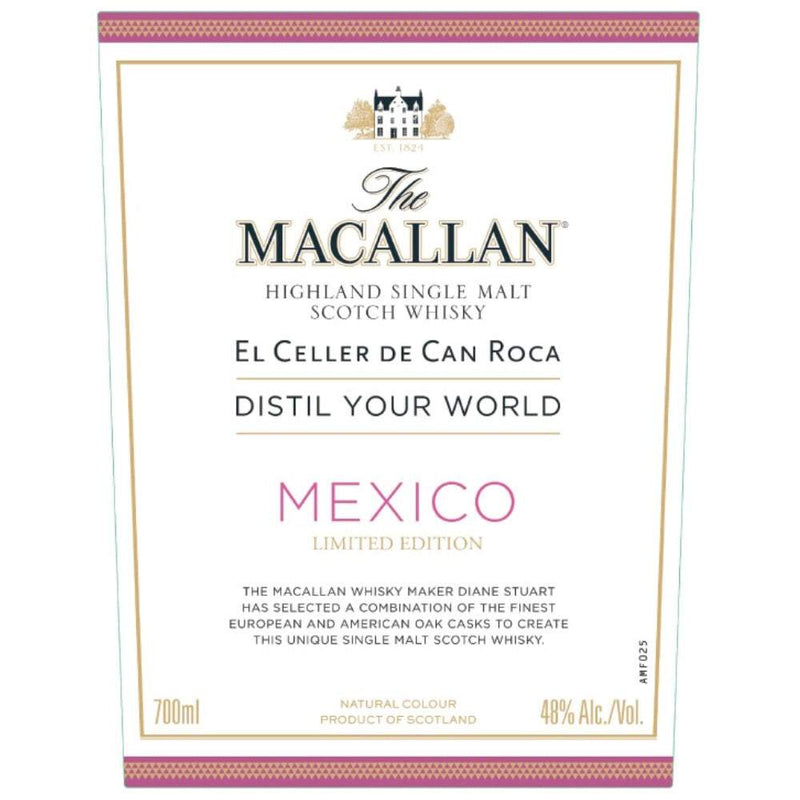 The Macallan Distil Your World Mexico Edition Scotch Whiskey 700ml