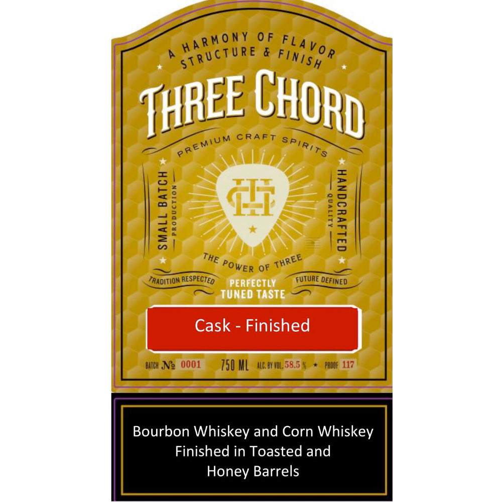 Buy Three Chord Toasted Honey Barrels Finished Bourbon & Corn Whiskey