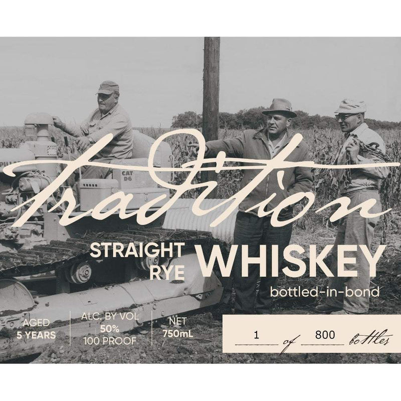 Tradition Bottled in Bond Straight Rye Whiskey