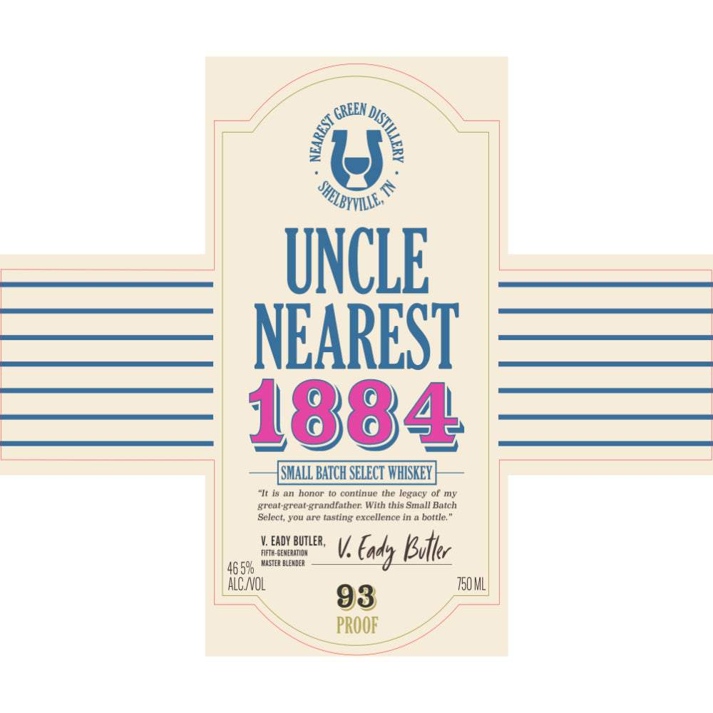Uncle Nearest Label Buy Uncle Nearest 1884 Small Batch Select Whiskey Online | Reup Liquor