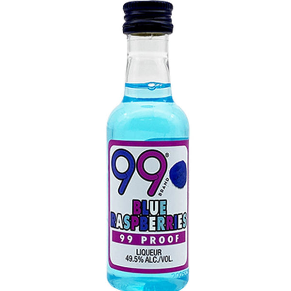 99 Blue Raspberries Liqueur Mini Bottle 50ml