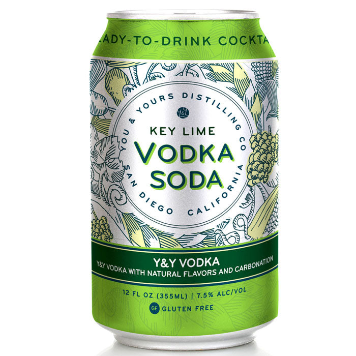 You & Yours Key Lime Vodka Soda 4pk