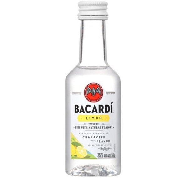 BACARDÍ Limón Flavored White Rum Mini Bottle 50ml