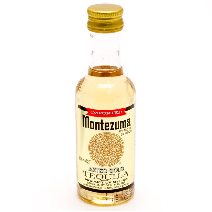 Montezuma Aztec Gold Tequila Mini Bottle 50ml