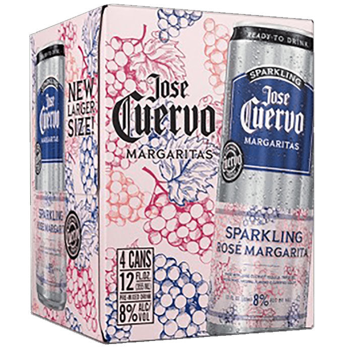 Jose Cuervo Sparkling Rose Margarita 200ml 4pk