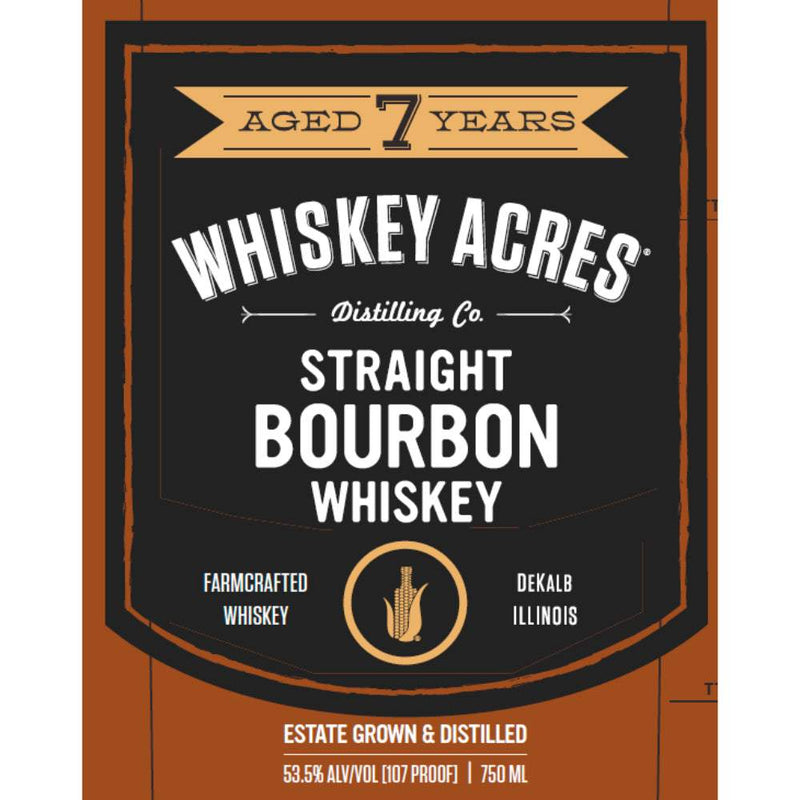 Whiskey Acres 7 Year Old Straight Bourbon Whiskey