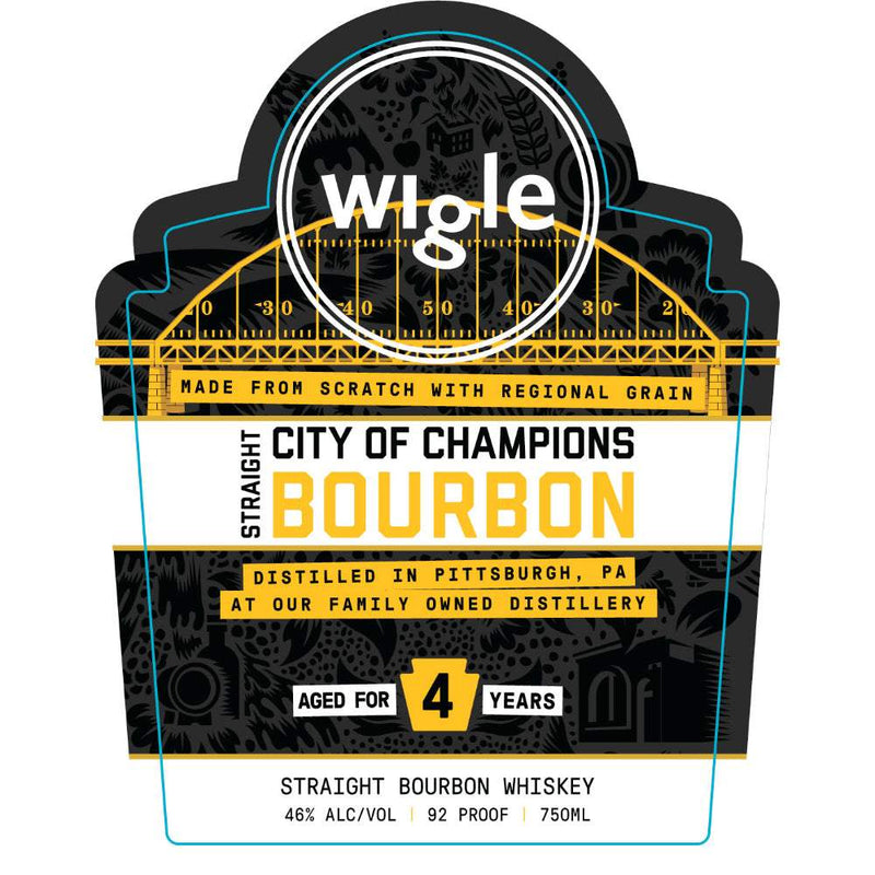 Wigle 4 Year Old City of Champions Bourbon Whiskey